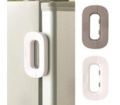 Cerraduras de seguridad para niños Cerradura para refrigerador de casa para niños Protección de seguridad para bebés Hebillas especiales para puertas de refrigeradores de mano antipellizcos blanco