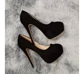 Zapatos de tacón sexis de 14cm con tacones súper altos para mujer, zapatos de tacón con plataforma y punta redonda, tacones finos, vestido de fiesta, zapatos de boda rojos 35 blanco