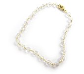 Les Trésors De Lily [M6927] - Pulsera chapada en oro 'Sissi' oro blanco - 18 cm 4 mm oro