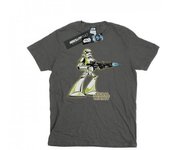 Star Wars Mens Stormtrooper Character T-Shirt L carbón