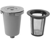 Cápsula de filtro de café reutilizable, filtro de café molido, gotero de café ligero para una sola taza