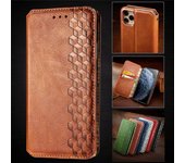 Funda de teléfono con tapa magnética para Iphone 11 Pro X Xs Xr Max 6 6s 7 8 Plus Se 2020 Etui tarjetero de cuero con soporte tipo billetera For iPhone 6S Plus rojo