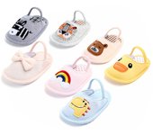 Zapatos de bebé de algodón a la moda, zapatillas infantiles bonitas de verano, zapatos para bebés y niñas, sandalias de suela blanda para niños 11 azul