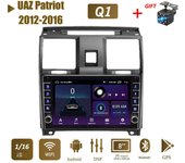 Reproductor de vídeo Multimedia 2 Din Android Car Radio para UAZ Patriot 2012-2016 con botón perilla WiFi 1 + 16GB 1+16GB