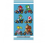 Mario Kart Toalla de baño de algodón Race One Size azul