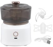 Picadora de Carne Eléctrica Pelador Eléctrico Machacador de Ajo Picador de Alimentos de Cocina Carga USB Picadora de Carne L(for 6.5-9kg) verde