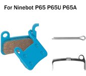 Pastillas de freno de disco de metal para patinete eléctrico Segway Ninebot P65 P65U P65A P65E P100 P100S P100SE Pastillas de repuesto resistentes al desgaste azul cielo