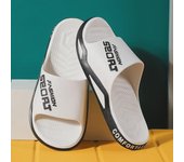 Zapatillas de moda de estilo coreano para hombre para usar en interiores y exteriores. Sandalias de suela gruesa para mujer. Ideal para Verano y Hogar. 36-37, QL555 amarillo