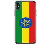 Coque pour iPhone - Drapeau de l'Ethiopie - iPhone X - Sopa de silicona - Diseño fin et léger
