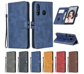 Huawei P30 Lite Case Leather Flip Case For Funda Huawei P30 Lite Phone Case Huawei P 30 Pro p30lite P20 P40 Lite E P40 Pro Cover P30 marrón