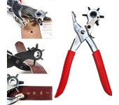 Alicates de perforación multifunción, herramienta de bricolaje para agujeros redondos y ovalados, para correas de reloj, artículos de cuero para el hogar, alicates de perforación para cinturones de cuero