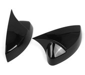 2 tapas de repuesto para espejo retrovisor lateral de puerta para modelos A3S3Rs3 (2014-2019) negro