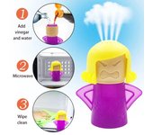 Limpiador a vapor para hornos microondas Angry Mama Limpiador para microondas Angry Mom Solo agregue vinagre y agua verde