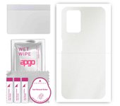 apgo Protective Skin Sticker for the back compatible with Xiaomi Redmi Note 11 4G, Wrap Film, Foil, Vinyl - Pattern Matte Transparent