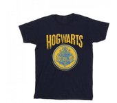 HARRY POTTER Camiseta con escudo circular de Hogwarts para niños 9-11 Years blanco