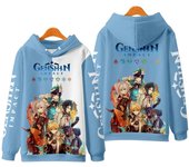 Caliente de la isla de Kyushu impacto sudaderas con capucha Anime juego 3D ropa informal con impresión de las mujeres de los hombres de gran tamaño sudaderas con capucha Harajuku jersey para niños ropa XL