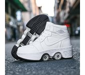 Zapatos de skate para niños y niñas, para deportes al aire libre, para estudiantes 43 blanco