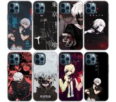 Funda de teléfono Anime Tokyo Ghoul para Apple iPhone 14, 13, 12 Mini, 11 Pro Max, 7, 8, XR, X, XS, 7, 8 Plus, SE 2020, 2022, color negro suave iPhone SE 2022