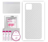 apgo Protective Skin Sticker for the back compatible with Cubot X20 Pro, Wrap Film, Foil, Vinyl - Pattern Transparent Carbon
