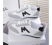Nuevos zapatos casuales para caminar para mujer, zapatillas de deporte de cuero con cordones planos de verano de alta calidad, zapatillas de deporte de suela plana a la moda para mujer 35 rojo