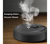 Robot aspirador de barrido automático, máquina de limpieza de fregado inteligente, humidificador doméstico recargable de doble uso en seco y húmedo with battery blanco