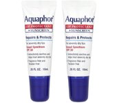 Aquaphor, protector labial + protector solar, FPS 30, sin perfume, 2 tubos, 10 ml (0,35 onzas líquidas) cada