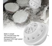 Lavavajillas Mini Lavavajillas 15 Minutos Apagado Automático Super Shock 2 Modos Alimentado por USB Equipo de Cocina verde