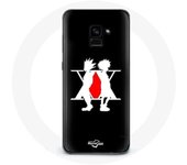 Coque pour Samsung Galaxy A8 Plus Hunter x Hunter Manga Logo Noir