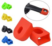 Protector de cubierta de manivela de bicicleta, Gel de sílice, protectores de arranque de manivela de carrera, funda protectora de bielas