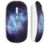 Ratón inalámbrico Galaxy azul