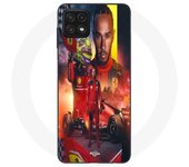 Coque Maniacase pour Samsung Galaxy A22 5G Lewis Hamilton Scuderia Ferrari F1 officiel