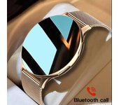 Zodvboz 2022 nuevo reloj inteligente redondo reloj inteligente Bluetooth llamadas relojes hombres mujeres pulsera de Fitness reloj personalizado cara + caja de regalo Silica gel color rosa