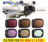 Filtros para accesorios de drones DJI Mini 3 Pro Juego de filtros NDPL UV ND Filtro de lente CPL ajustable Compatibilidad: MINI 3 / 3 PRO