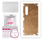 apgo Protective Skin Sticker for the back+sides compatible with Sony Xperia 1 IV, Full Wrap Film, Foil, Vinyl - Pattern Rusty Copper