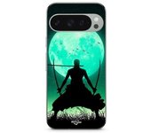Coque - MANIACASE - Google Pixel 9 Pro - Silicone Noir - Roronoa Zoro - Souple
