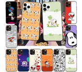 Funda para Samsung A04, A14, A23, A34, A54, M23, M33, M52, M53, Realme 10, 9, C30S, C35, C55, VIVO Y02S, Y21, Y51, X80 Pro, transparente, NI36, Snoopy Samsung Note 20 Ultra camello
