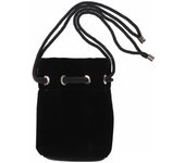 0671 Bolso bandolera mini Baby Lou con cadena de terciopelo BR [Routeto] cadena de terciopelo (02 negro)