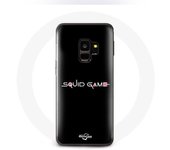 Coque pour Samsung Galaxy S9 Squid Game logo Fond Noir