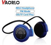 Miniauriculares Bluetooth VAORLO Auriculares deportivos inalámbricos Auriculares estéreo con banda para el cuello y micrófono blanco