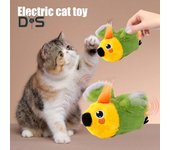 Juguete eléctrico de peluche para gatos con vibración y chirrido, interactivo y activado al tacto para gatos y perros de interior. A