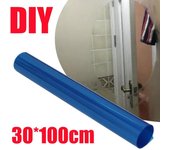Película protectora para espejo de coche de 30 x 100 cm, antivaho, impermeable, visión clara, para espejo de baño, tamaño universal.
