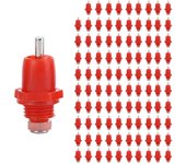 Bebedero y alimentador de agua automático para pollos, bebedero con rosca para aves de corral, 100 Uds. Big Head