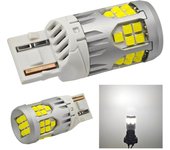 2 bombillas LED W21W 7440 10-50 V sin error 3000 lm blanco intenso todoterreno