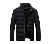 Chaqueta deportiva de invierno gruesa y cálida de talla grande para hombre, chaqueta informal sencilla con cuello alto para jóvenes 6XL
