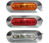 10V-30V 4Led marcador lateral cola luz de advertencia lámpara liquidación remolque camión amarillo