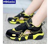 Zapatos informales de moda para niños, zapatillas deportivas transpirables de una sola red para verano, zapatillas deportivas de ocio, zapatillas de deporte de goma para niños 31