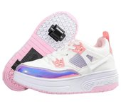 Zapatos desbocados, patines invisibles de doble rueda para estudiantes, zapatos voladores para caminar para niños con ruedas, zapatos para niños 42