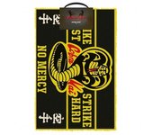 Alfombrilla para puerta Cobra Kai No Mercy One Size negro/amarillo