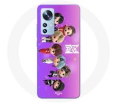 Coque pour Xiaomi Mi 12 / 12X BTS TinyTAN Animation Affiche RM Jin Suga J-Hope Jimin Jungkook Et V M