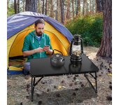 Mesa plegable portátil, mesa de camping, mesa de centro ultraligera de acero al carbono, ideal para senderismo, pesca, barbacoa y picnic. United States